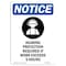 Signmission OSHA Sign, Hearing Protection, 10in X 7in Rigid Plastic, 7" W, 10" H, Portrait, OS-NS-P-710-V-13425 OS-NS-P-710-V-13425 - alternate 1